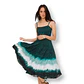 Elegante Vestido Solero Verde con Degradado Talla S/M - Miniatura 1