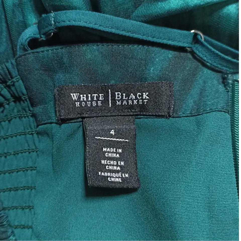 Elegante Vestido Solero Verde con Degradado Talla S/M 9