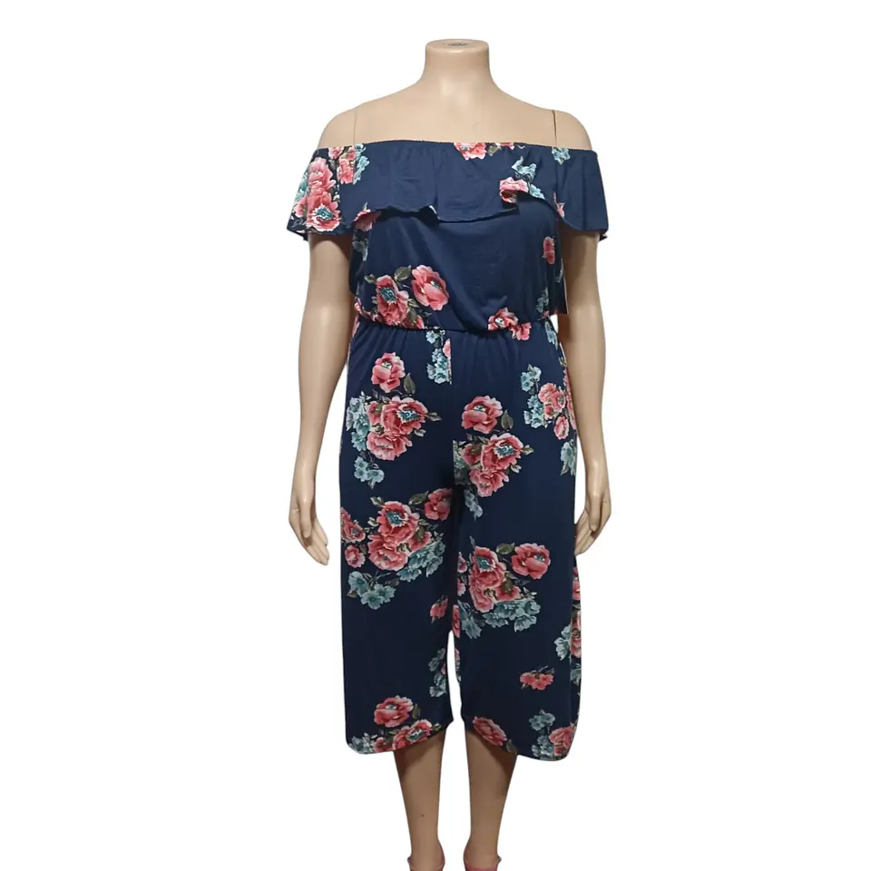 Enterito Hombros Descubiertos Y Pierna Ancha - Talla L - XL 3