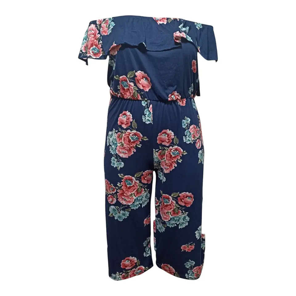 Enterito Hombros Descubiertos Y Pierna Ancha - Talla L - XL 2