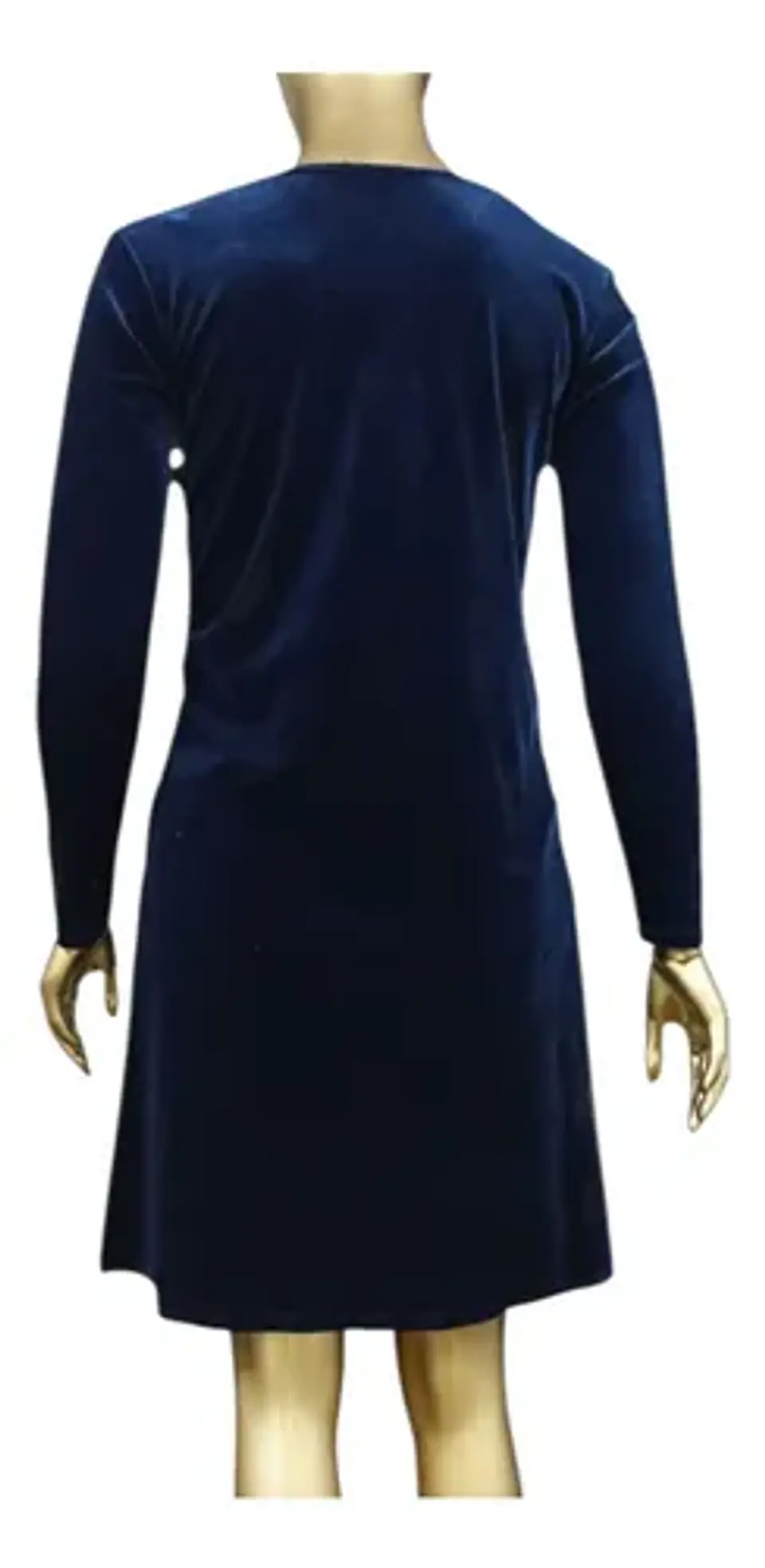 Cárdigan De Fiesta Azul De Terciopelo Talla Única S - M 5