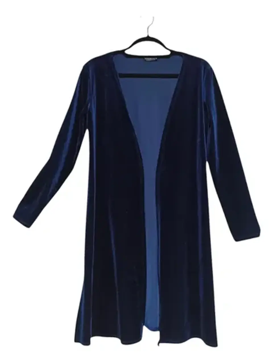 Cárdigan De Fiesta Azul De Terciopelo Talla Única S - M 6