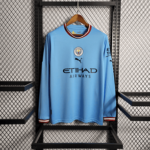 MANCHESTER CITY HOME 22-23 MANGA LONGA