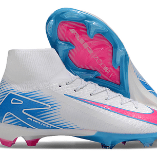 NIKE AIR ZOOM MERCURIAL SUPERFLY 10 ELITE FG AZUL E ROSA