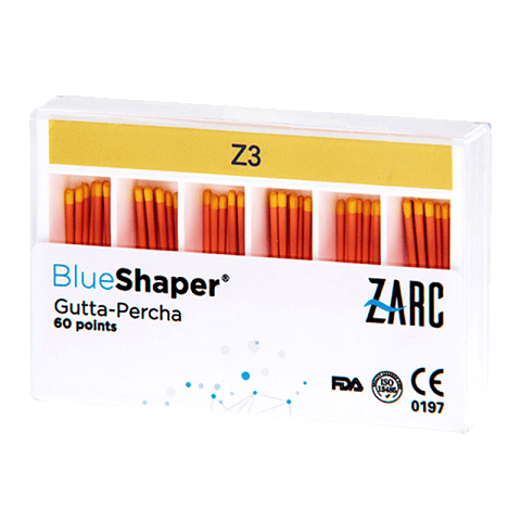 CONO DE GUTTAPERCHA BLUESHAPER 60 UNIDADES