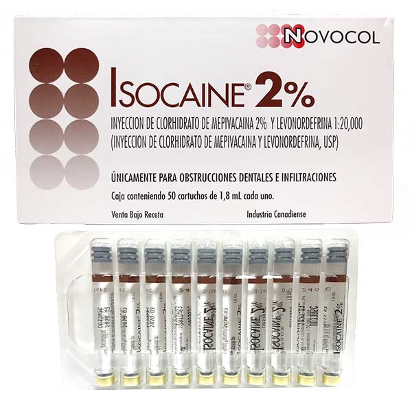  ANESTESIA ISOCAINE 2% NOVOCOL 1