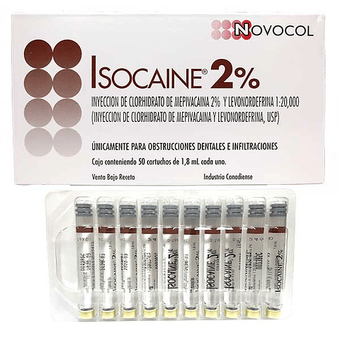 ANESTESIA ISOCAINE 2% NOVOCOL
