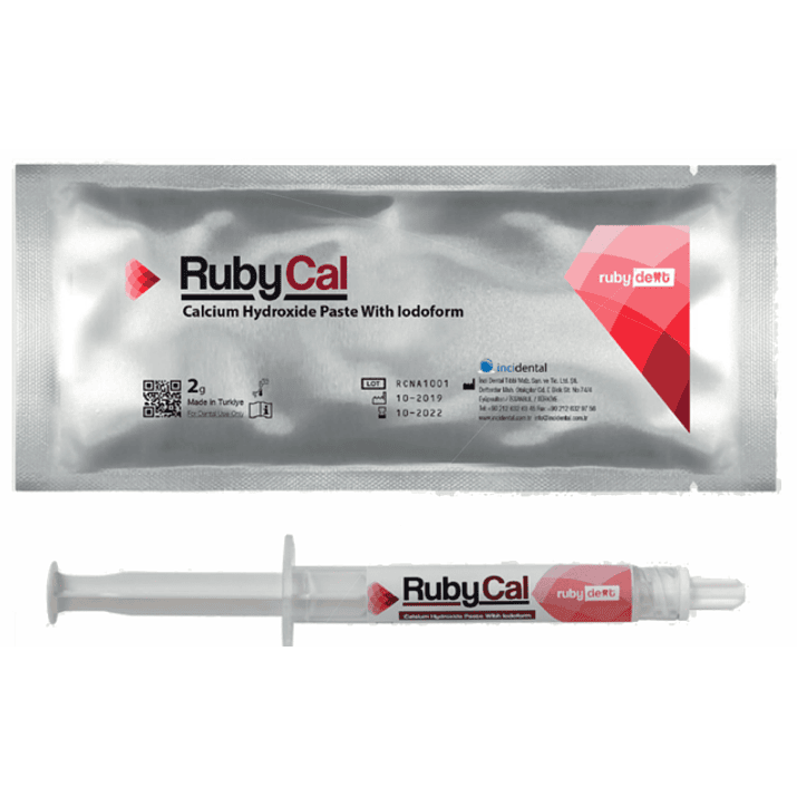 Hidróxido calcio con yodoformo RubyCal Incidental 1