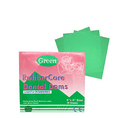 Goma Dique Rubber Care Verde 6×6 