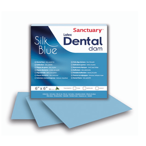 GOMA DIQUE 6X6 SILK BLUE 36 UNIDADES SANCTUARY 1