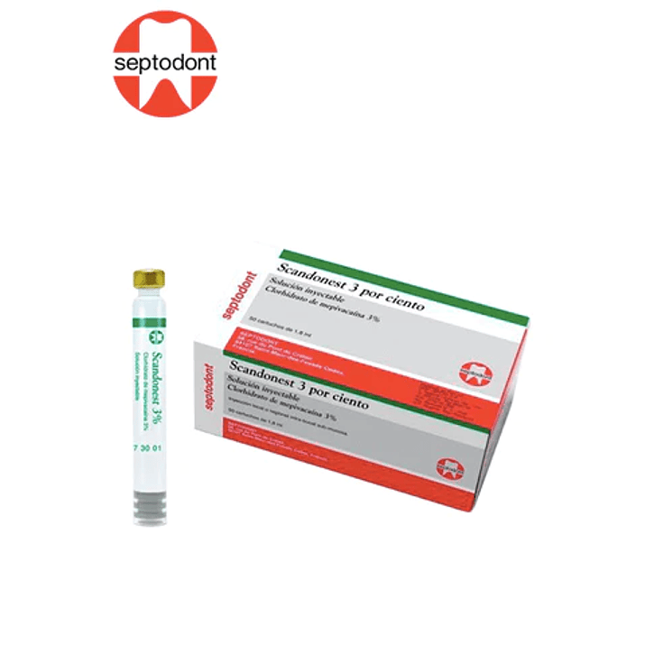  Anestesia Scandonest 3% Mepivacaina Sin Vasoconstrictor 1