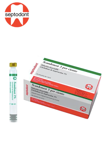  ANESTESIA SCANDONEST 3% MEPIVACAINA SIN VASOCONSTRICTOR 1