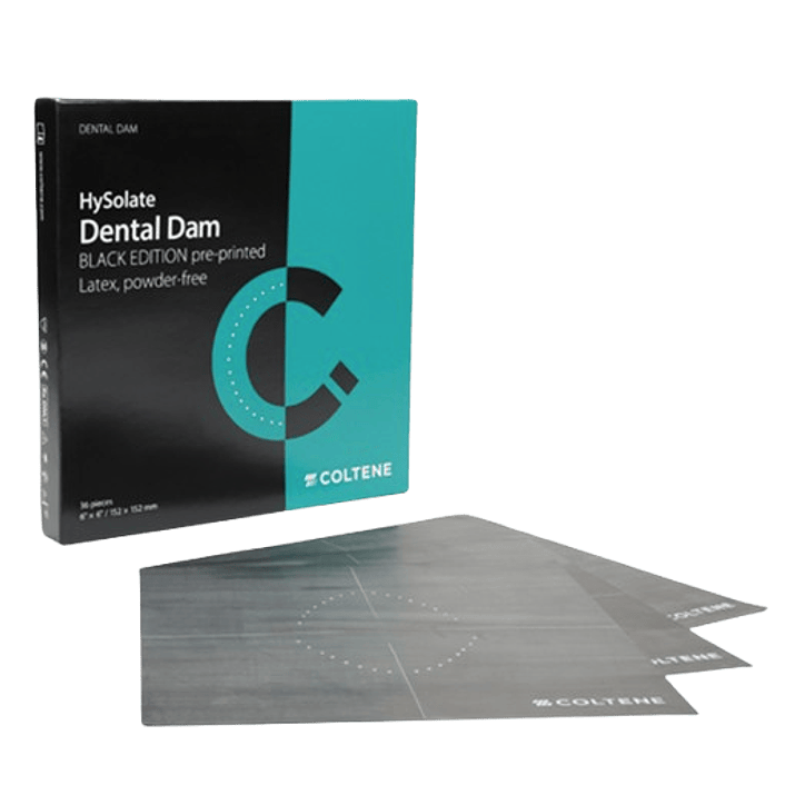 Goma Dique 6x6 Negra Hysolate Coltene  1