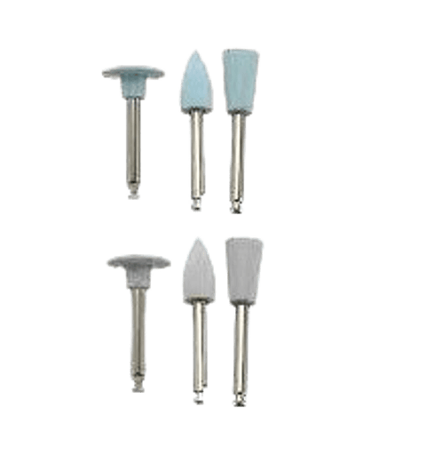 SET DE GOMAS PARA PULIR RESINA  X 6 UNIDADES 