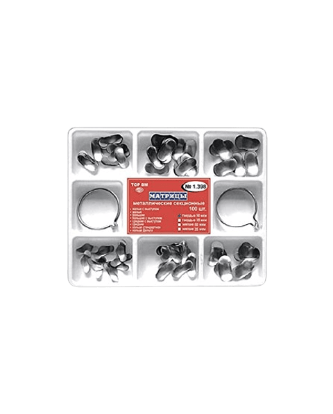 SET DE MATRICES PREFORMADAS 6 TIPOS + 2 ANILLOS TOR 