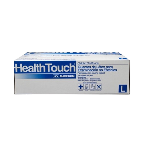 GUANTES DE LÁTEX CON POLVO HEALTH TOUCH  1