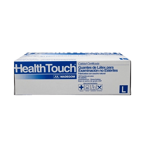 GUANTES DE LÁTEX CON POLVO HEALTH TOUCH 