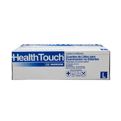 GUANTES DE LÁTEX CON POLVO HEALTH TOUCH  1