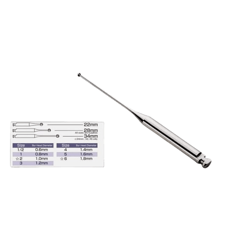 MI STAINLESS BURS MANI LN ( LONG NECK ) 2