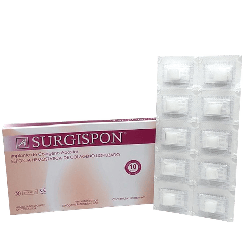 GELITAS SURGISPON CAJA 10 UNIDADES 1