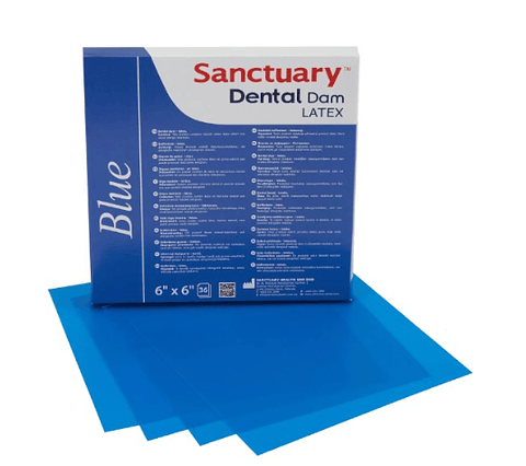 GOMA DIQUE LATEX 6×6 SANCTUARY 36 UNIDADES