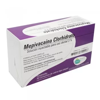 ANESTESIA DENTAL MEPIVACAÍNA 3% NEW STETIC 1