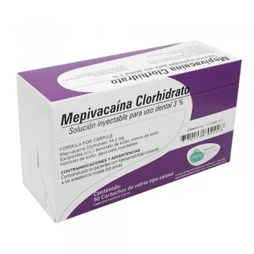 ANESTESIA DENTAL MEPIVACAÍNA 3% NEW STETIC 1