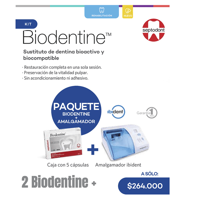 PROMO AMALGADADOR + 2 BIODENTINE 1