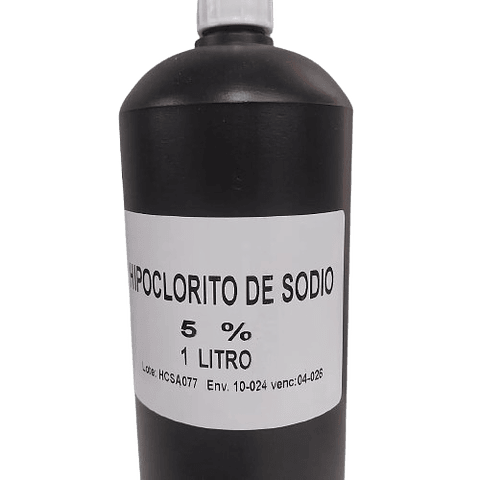 HIPOCLORITO DE SODIO 5% 1LITRO