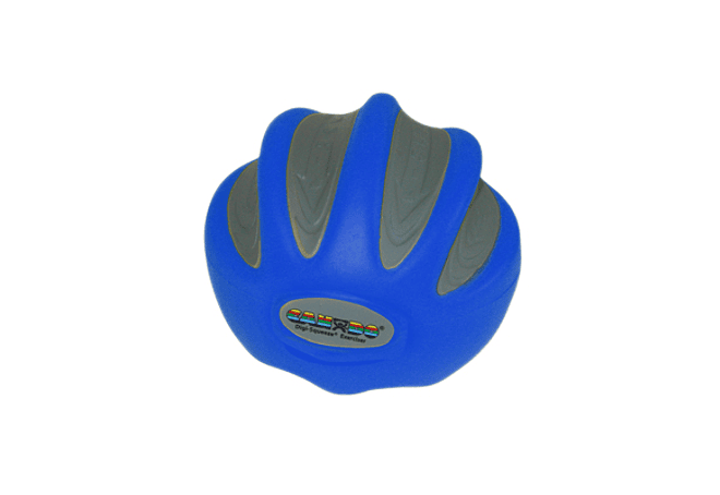 CanDo® Digi-Squeeze® Ejercitador de mano Azul Heavy, Pequeño 