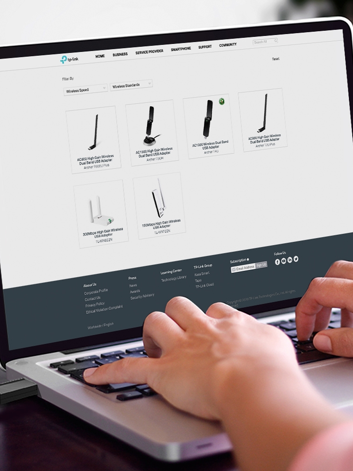 Adaptador USB Inalámbrico Banda Dual AC1300 Alta Ganancia en TP-LINK - Archer T3U Plus 3