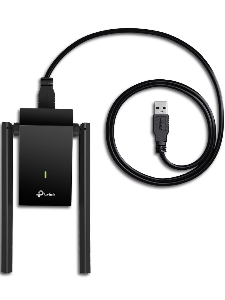 Adaptador USB inalámbrico AC1300 de alta ganancia y antenas duales - Archer T4U Plus 1