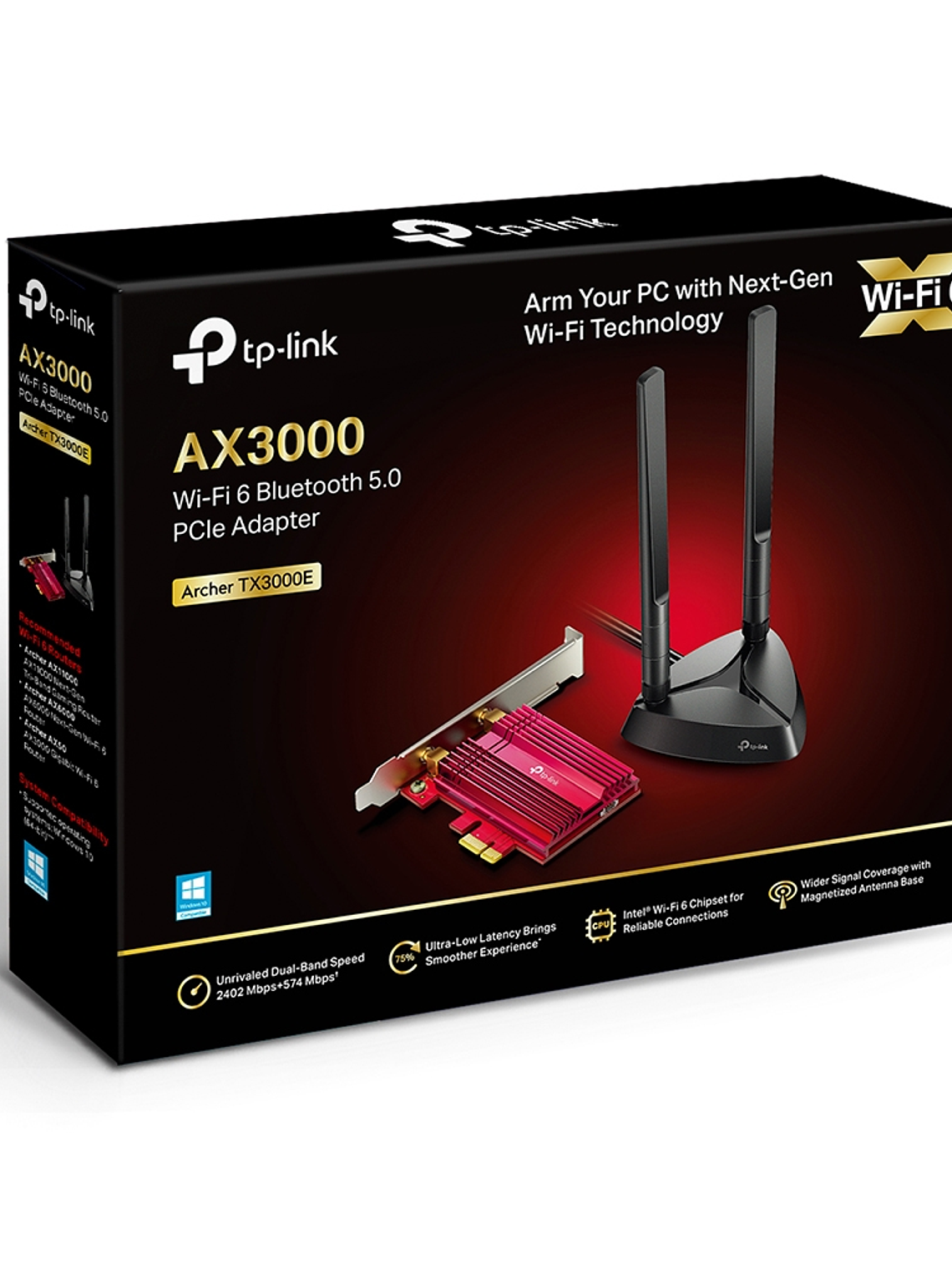 Adaptador PCIe AX3000 Wi-Fi 6 Bluetooth 5.0 - Archer TX3000E 1