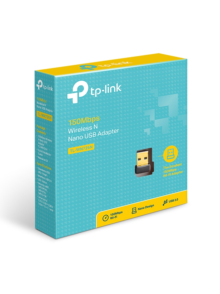 Nano Adaptador Wi-Fi 4 N150 USB para PC - TL-WN725N 2
