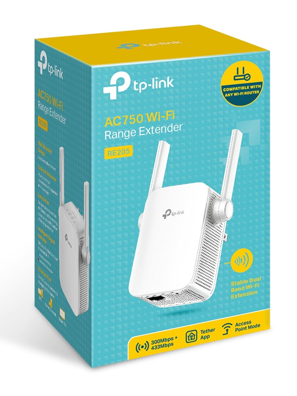 Extensor de Cobertura Wi-Fi AC750 - RE205 3