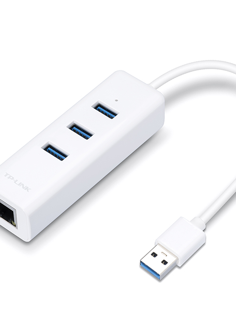 USB 3.0 3-Port Hub & Gigabit Ethernet Adapter 2 in 1 USB Adapter - UE330 1