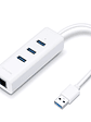USB 3.0 3-Port Hub & Gigabit Ethernet Adapter 2 in 1 USB Adapter - UE330 - Miniatura 1