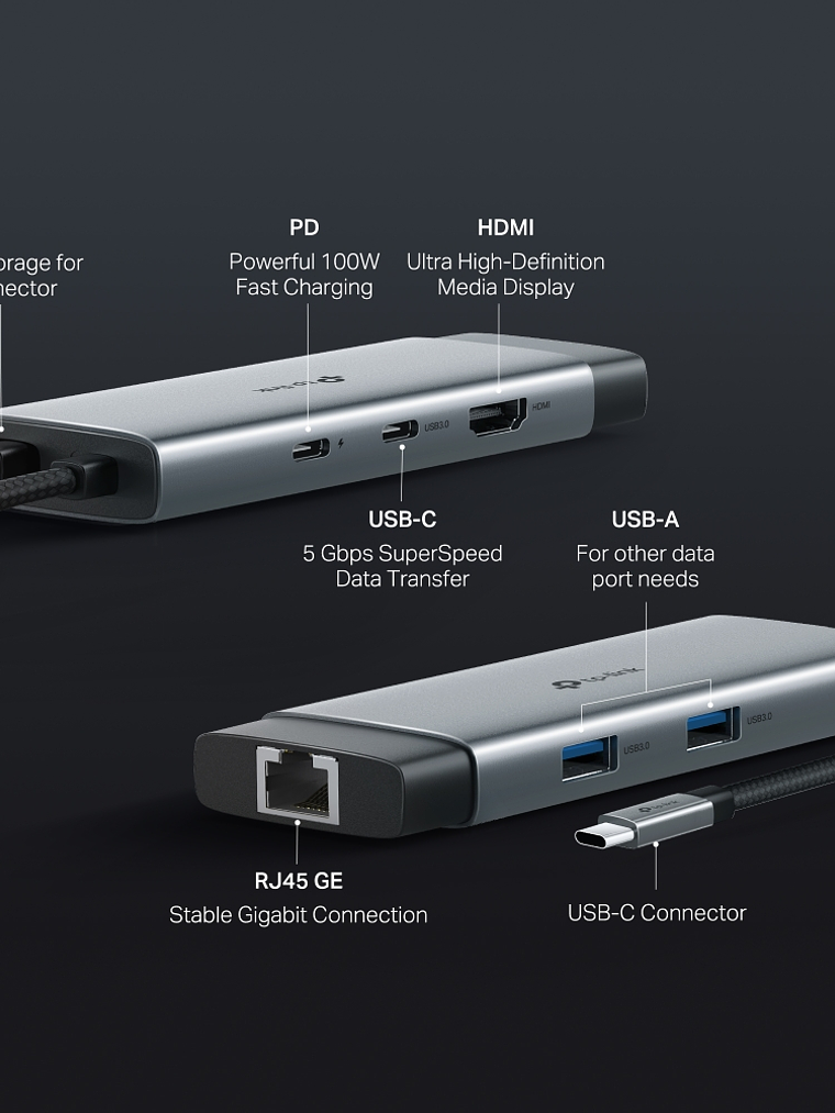 Hub USB Tipo-C 6 en 1 - UH6120C 3