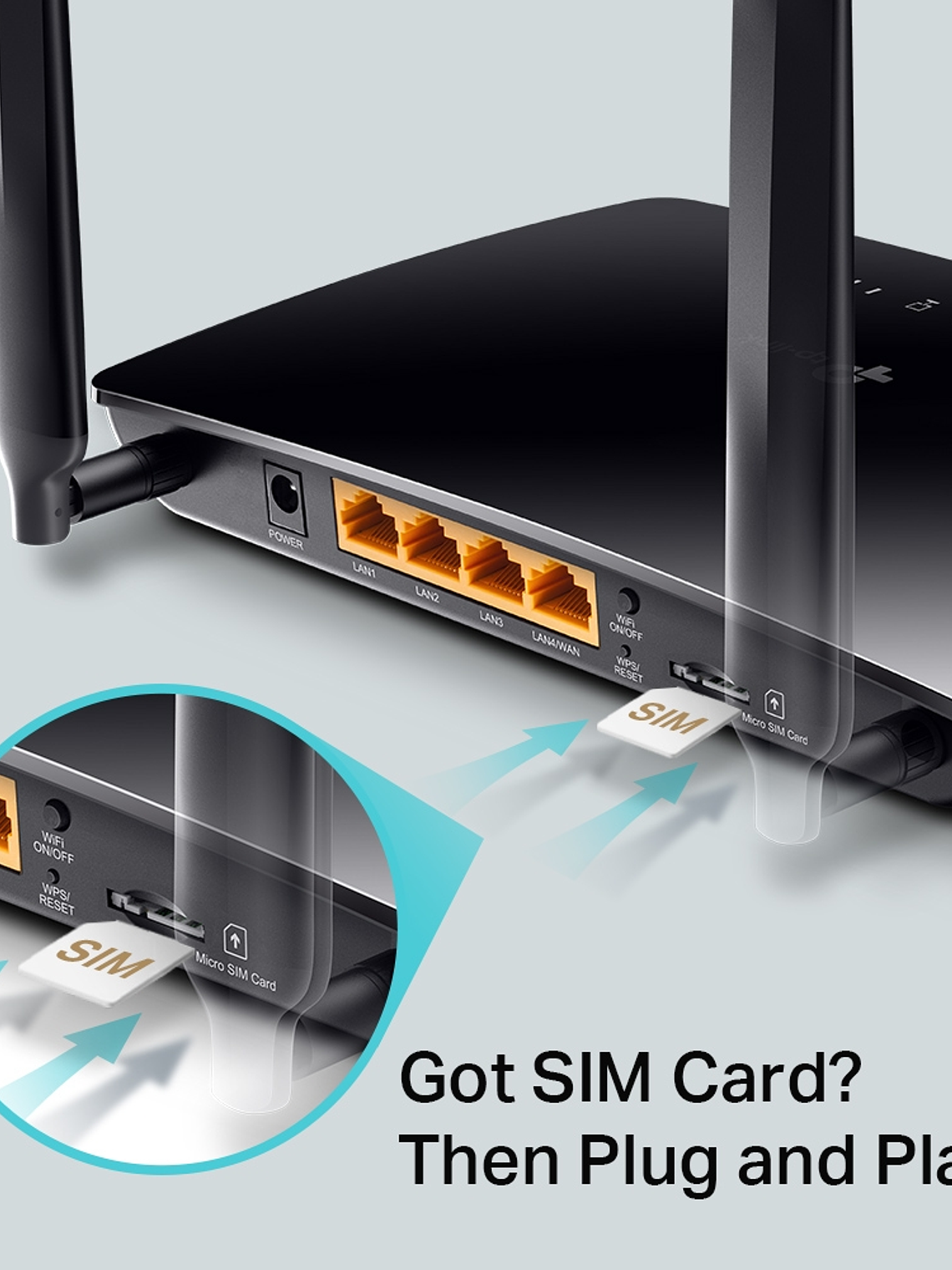 AC1200 Wireless Dual Band 4G LTE Router - Archer MR400 4