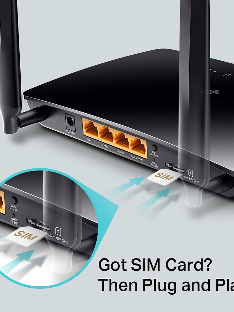 AC1200 Wireless Dual Band 4G LTE Router - Archer MR400 4