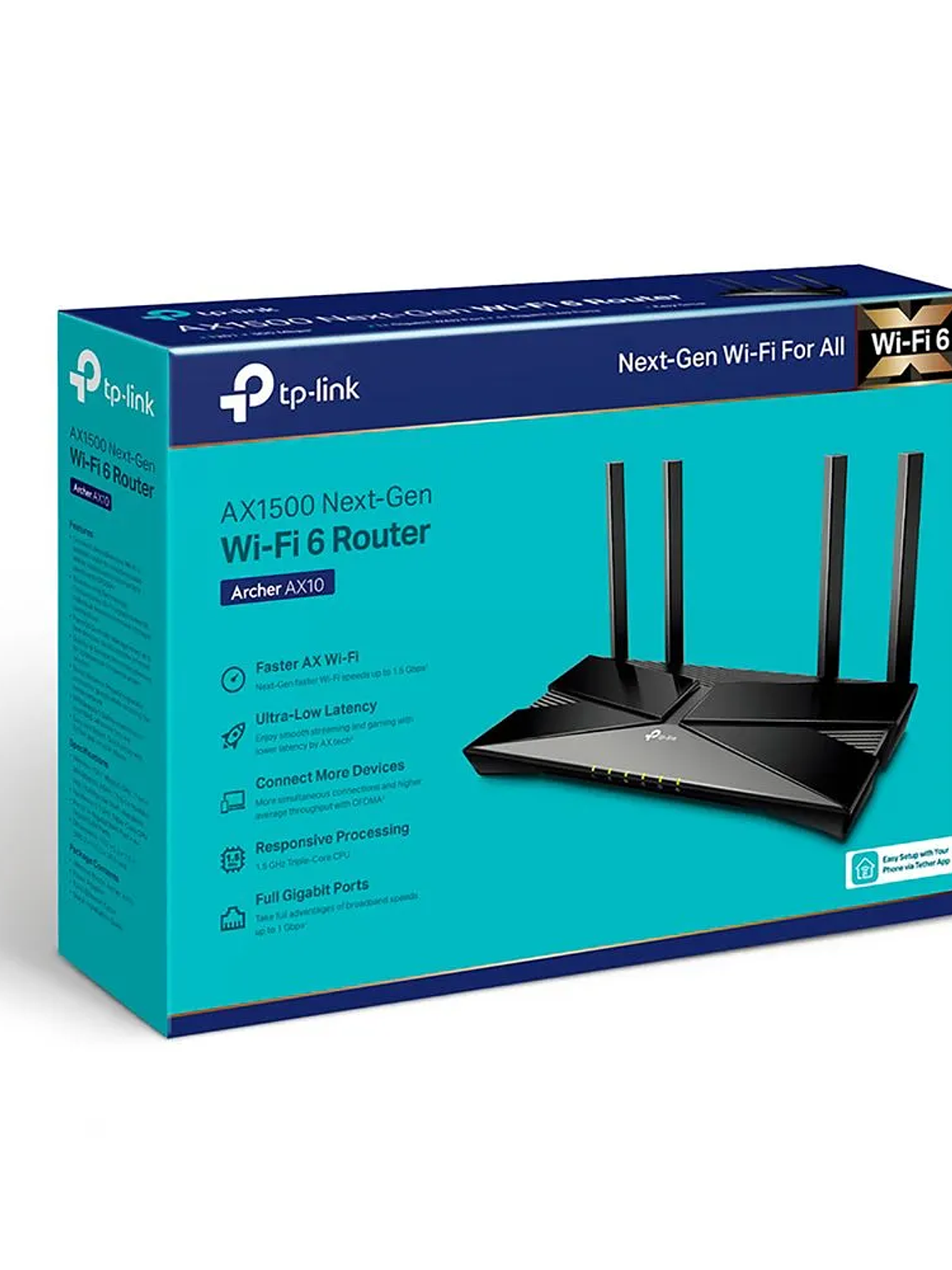 AX1500 Wi-Fi 6 Router - Archer AX10 1