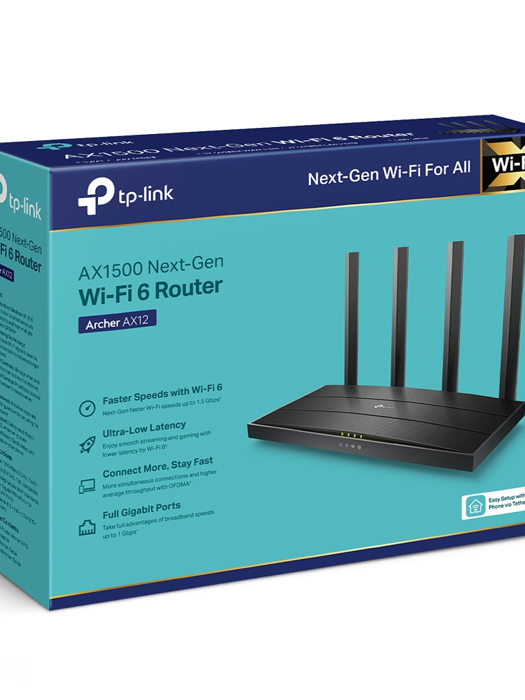 AX1500 Wi-Fi 6 Router - Archer AX12 4