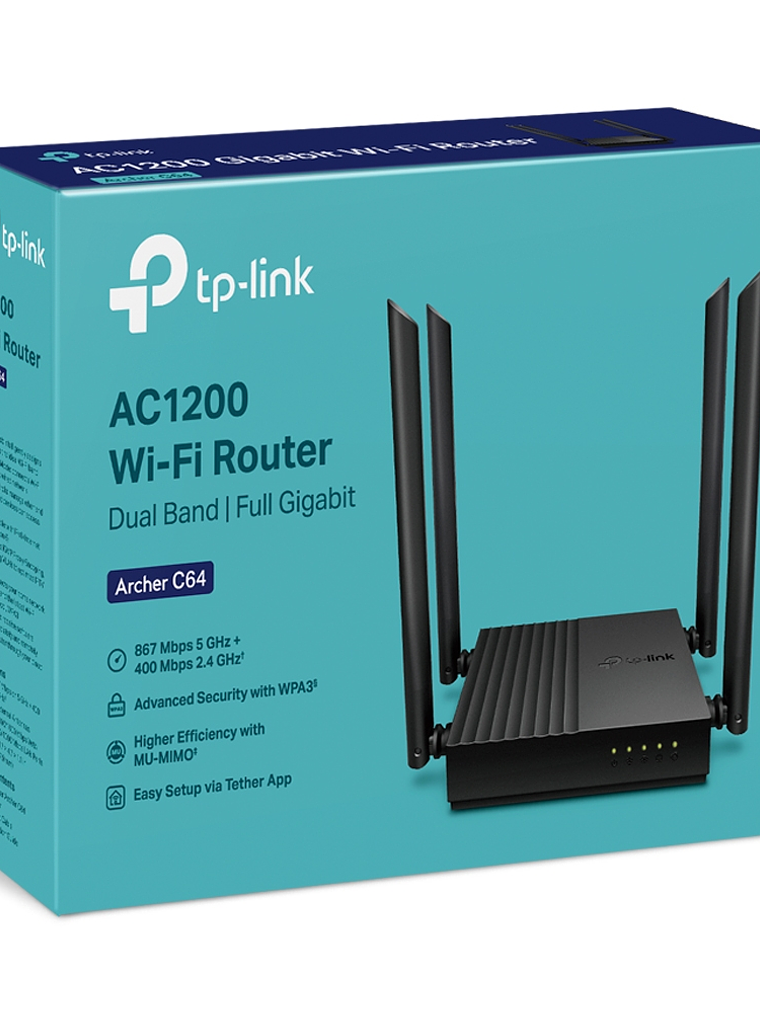 AC1200 Wireless MU-MIMO WiFi Router - Archer C64 5