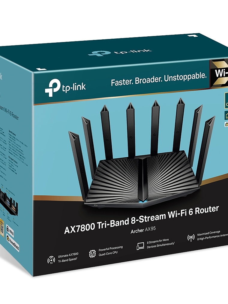 AX7800 Tri-Band 8-Stream Wi-Fi 6 Router - Archer AX95 2