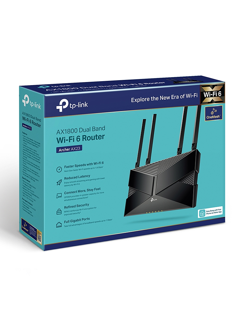 ROUTER TP-LINK AX1800 Dual-Band Wi-Fi 6 - Archer AX23 6