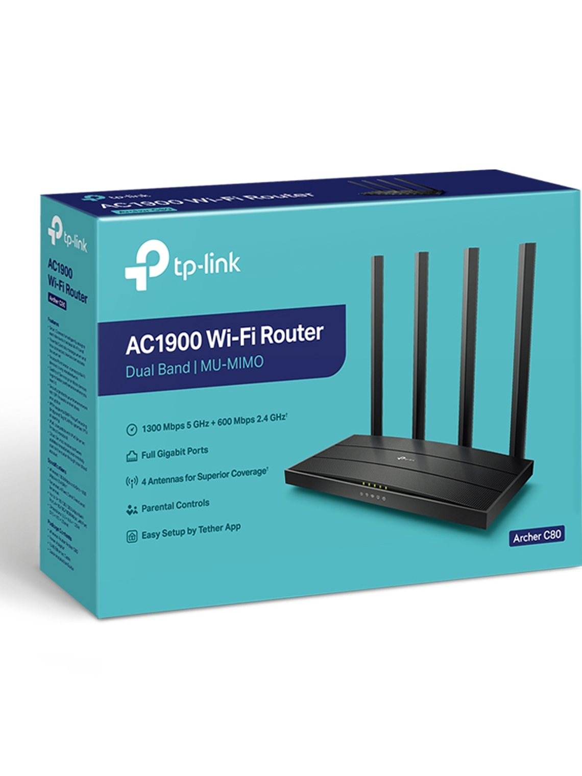AC1900 Wireless MU-MIMO Wi-Fi Router - Archer C80 3