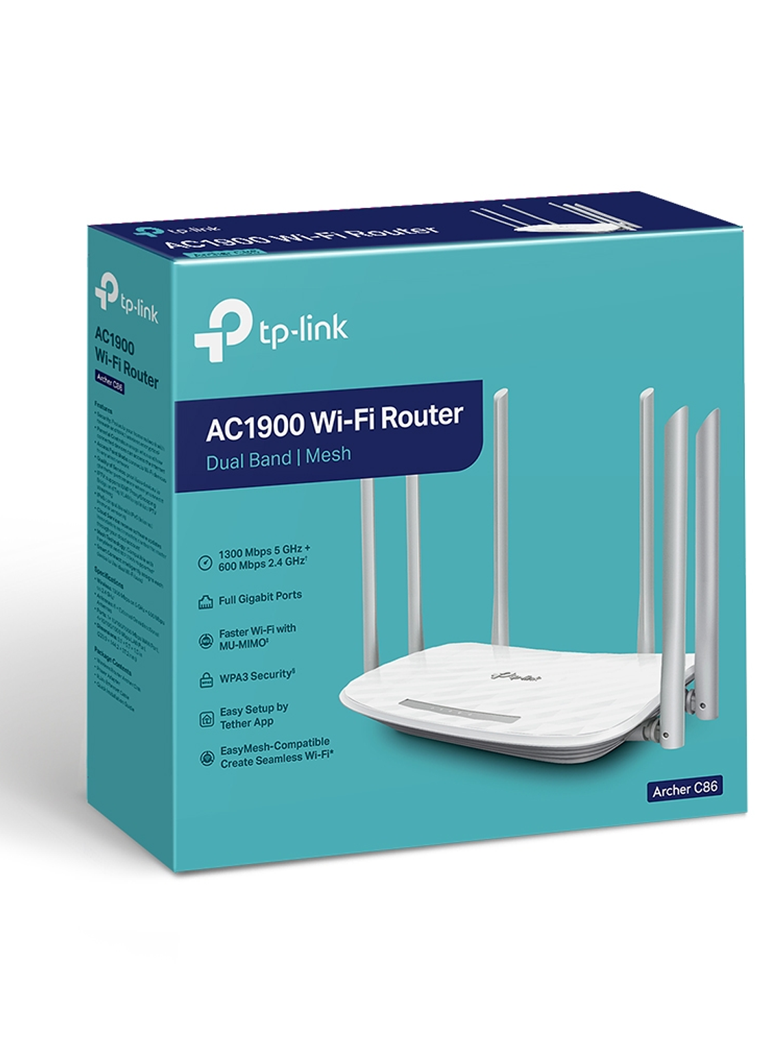 ROUTER TP-LINK AC1900 Wireless MU-MIMO Wi-Fi - Archer C86 4