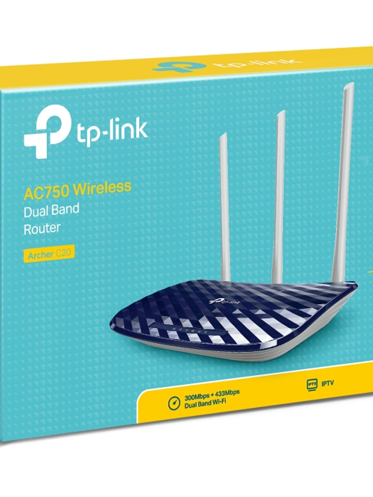 ROUTER TP-LINK AC750 Wireless Dual Band Router - Archer C20 4