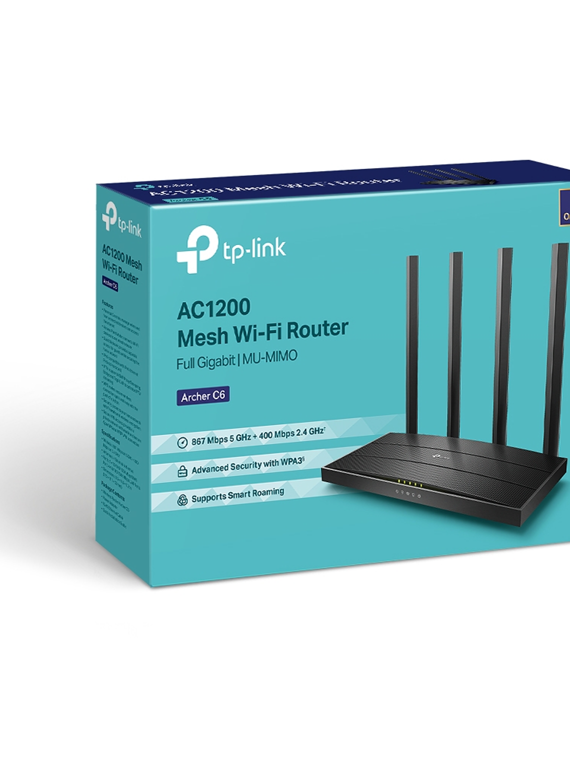 ROUTER TP-LINK AC1200 Wireless MU-MIMO Gigabit Router - Archer C6 3