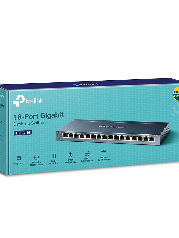 SWITCH TP-LINK para escritorio de 16 puertos Gigabit - TL-SG116 4